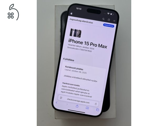 iPhone 15 Pro Max 256GB Apple garancia!