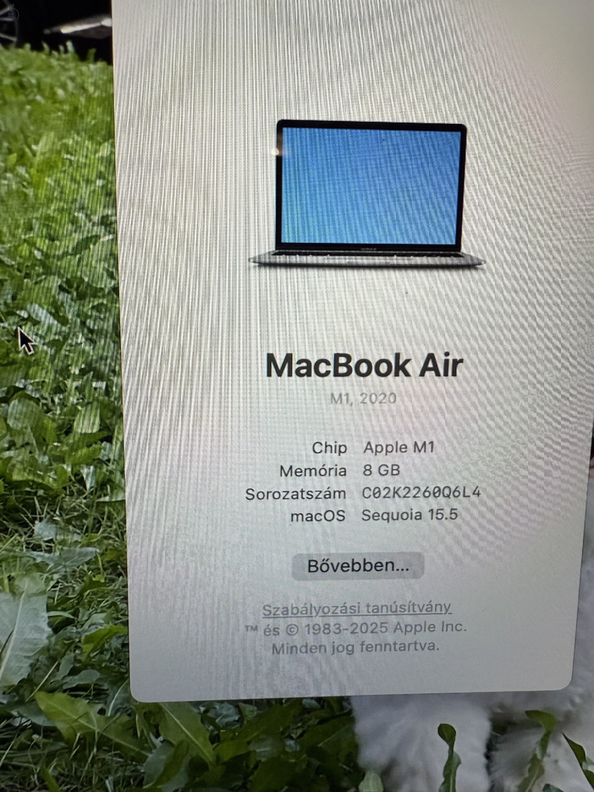 Apple macbook air 2020 M1 