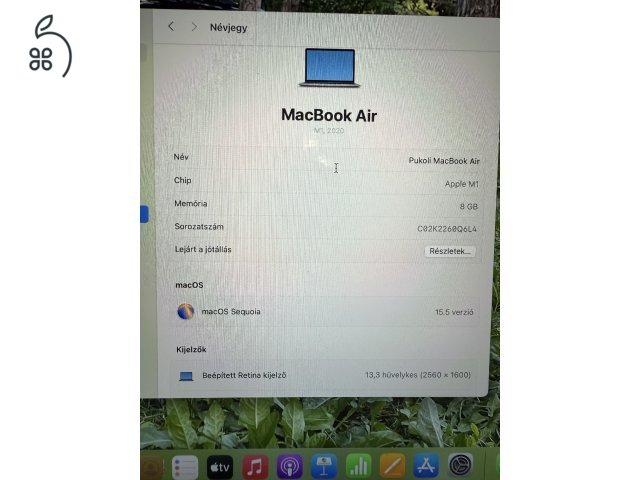 Apple macbook air 2020 M1 