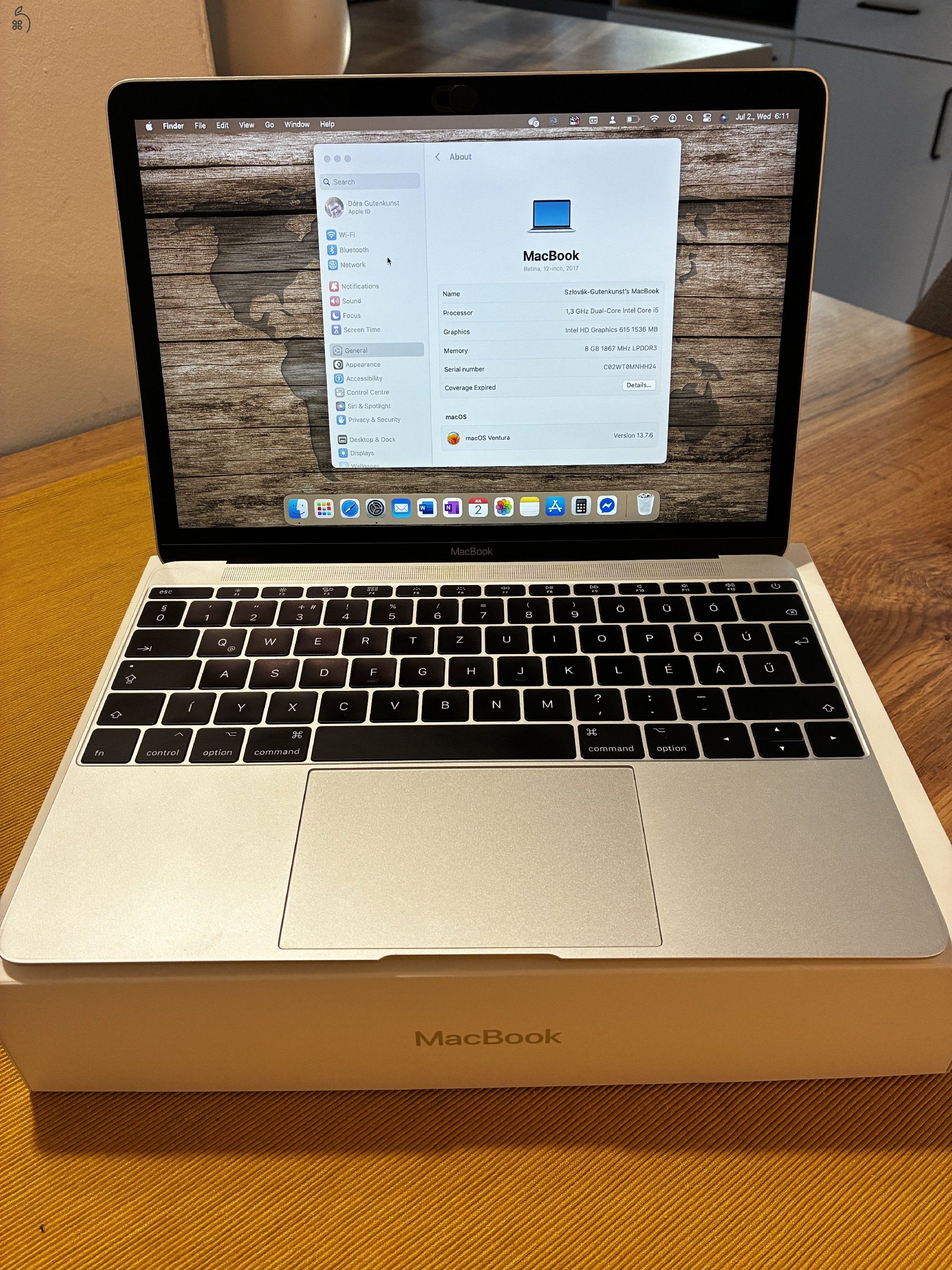 MacBook Retina 12”, ezüst