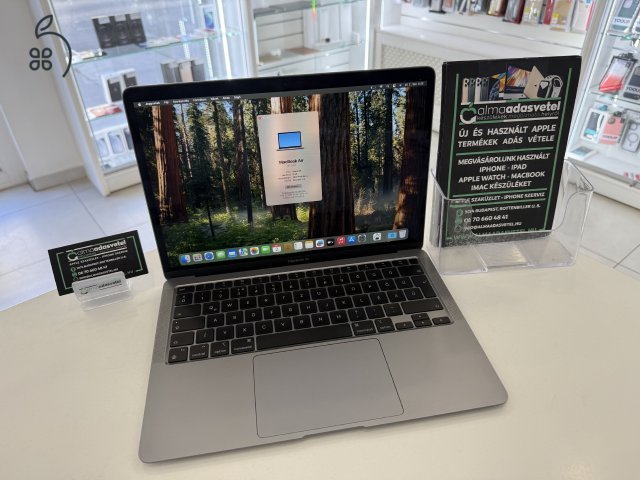 MacBook Air M1 Újszerű 8GB/256ssd/1-3 hónap gar./Akku 100%/p4339
