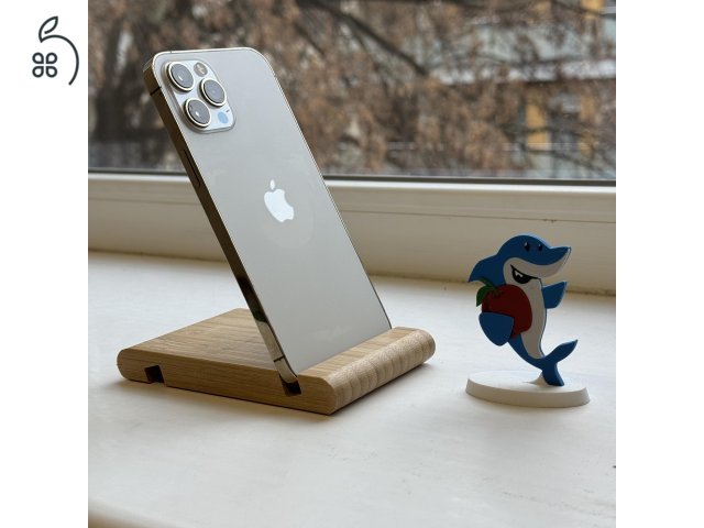GYÖNYÖRŰ iPhone 12 Pro Max 256GB Silver - Kártyafüggetlen, 1 ÉV GARANCIA, 100% Akkumulátor, MS2115