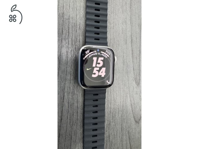 Apple watch 9 45mm silver újszerű 2 év garanciával eladó