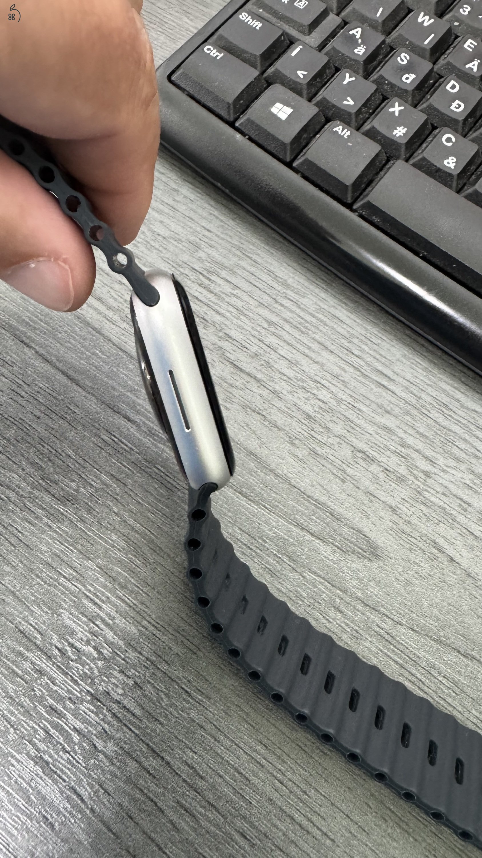 Apple watch 9 45mm silver újszerű 2 év garanciával eladó