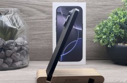 Hibátlan iPhone 16 Pro Black Titanium 128GB 2 ÉV Garanciával Számlával Aksi 100%