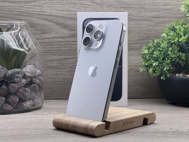 Hibátlan iPhone 16 Pro White Titanium 128GB 2 ÉV Garanciával Számlával Aksi 100%