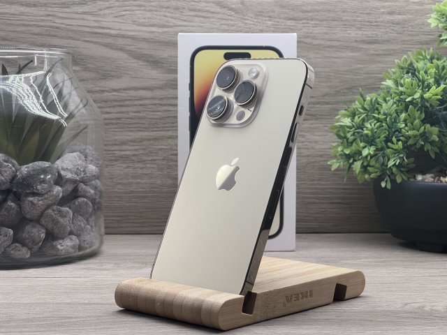 Hibátlan iPhone 14 Pro Gold 128GB 2 ÉV Garanciával Számlával Aksi 96%