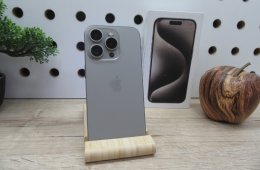 Apple iPhone 15 Pro - Natural Titanium - Használt, karcmentes