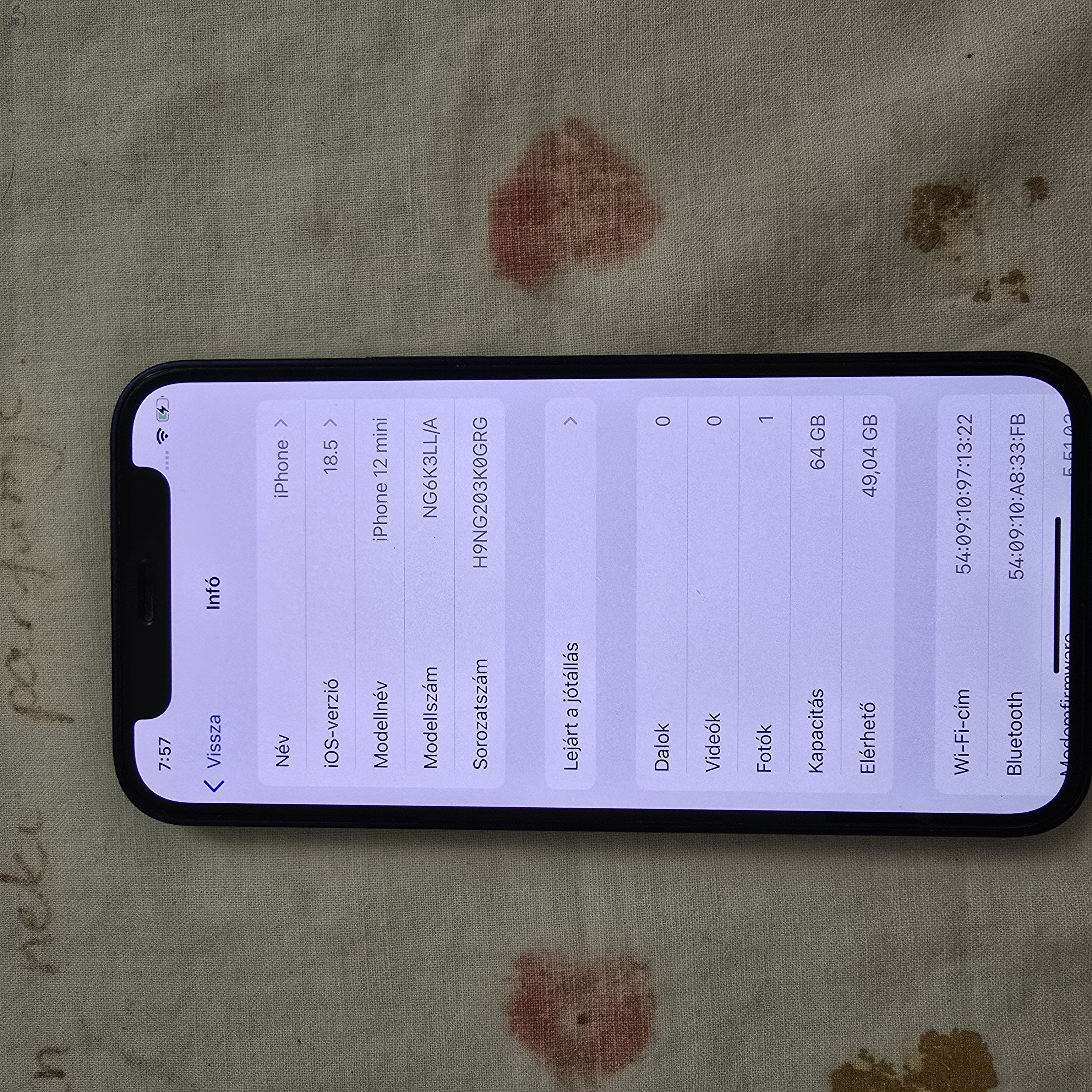 Iphone 12 Mini Blue 64 GB 