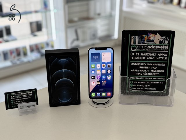 iPhone 12 Pro Max 128GB Független újszerű/1-3 hónap gar./Akku 85%/p4341