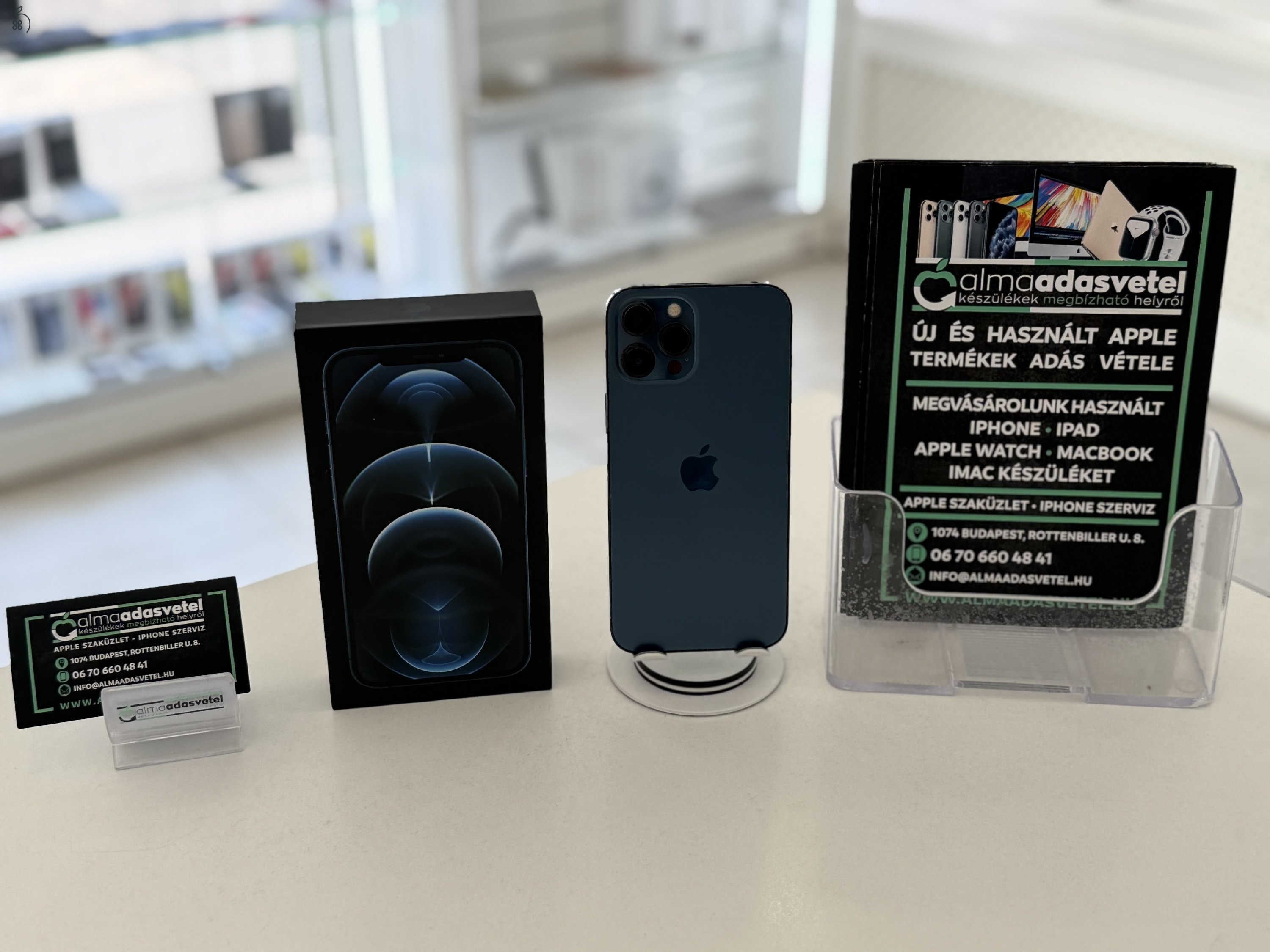 iPhone 12 Pro Max 128GB Független újszerű/1-3 hónap gar./Akku 85%/p4341