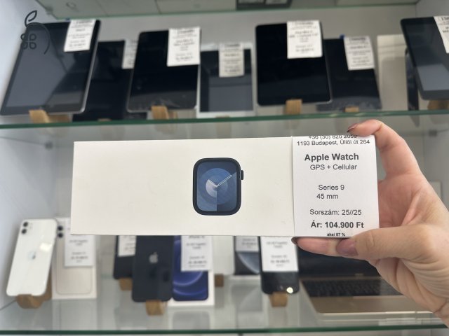 Garanciás | Apple Watch Series 9 45 mm Cellular fekete (25/25) iSzerelés.hu