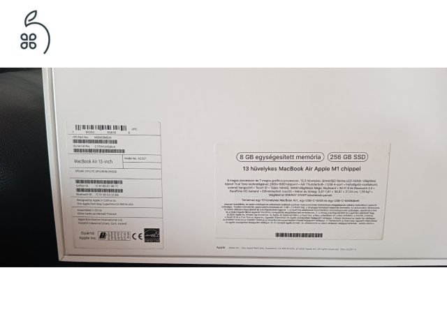 13 hüvelykes MacBook Air Apple M1 chippel (2020)