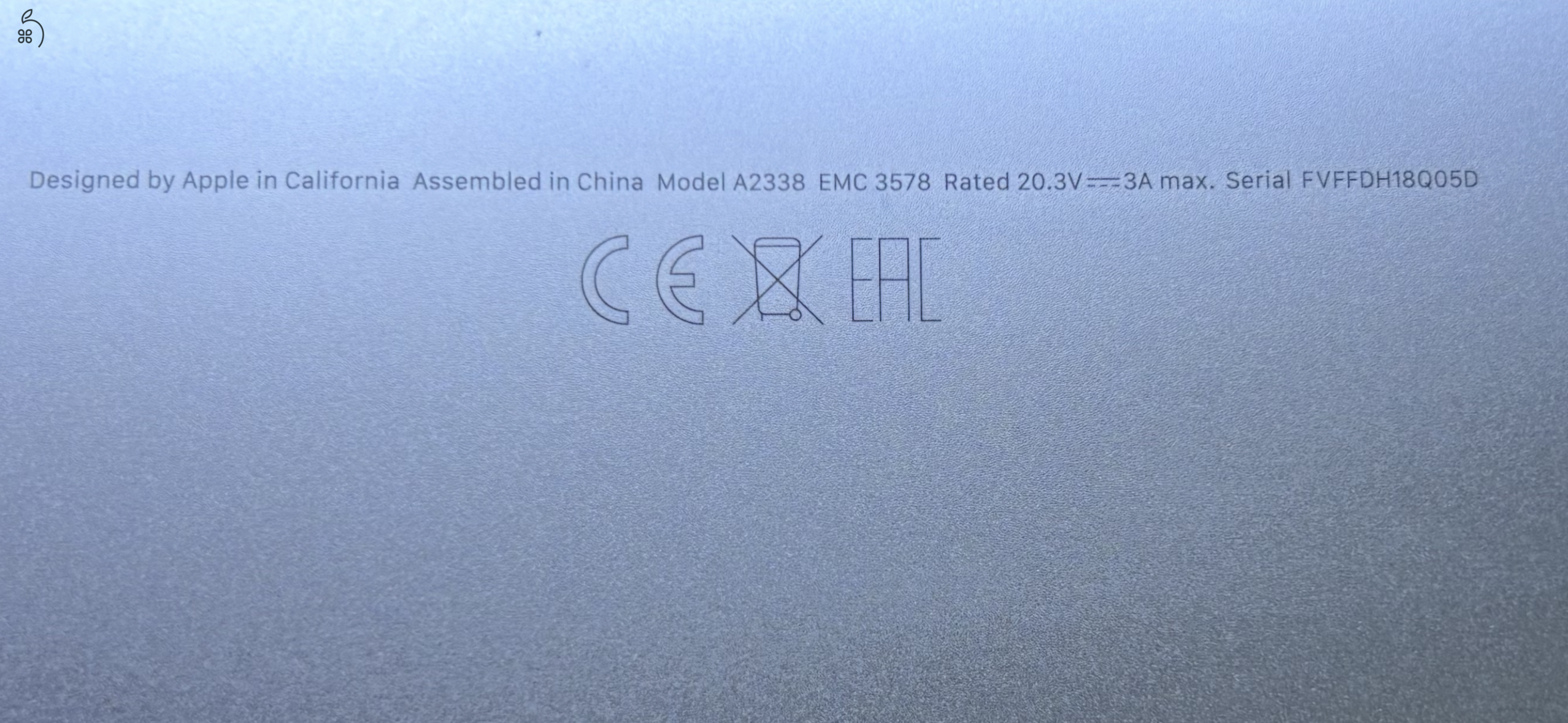 MacBook Pro (13-inch, M1, 2021.08.