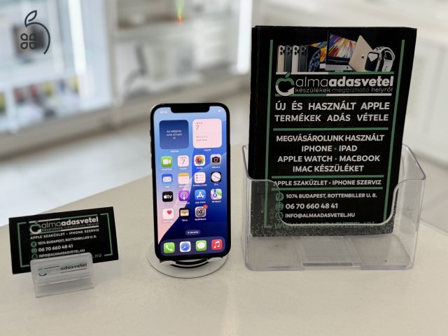 iPhone 12 64GB Független Használt/1-3 hónap gar./Akku 100%/p4346