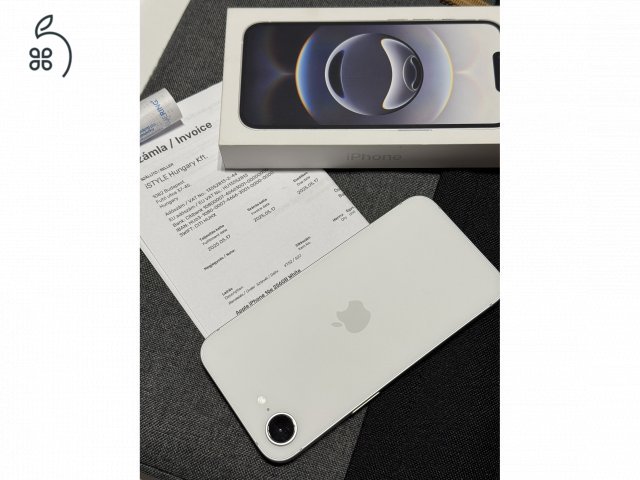 Apple Iphone 16e, 256Gb, fehér, Istyle: 3 év garancia