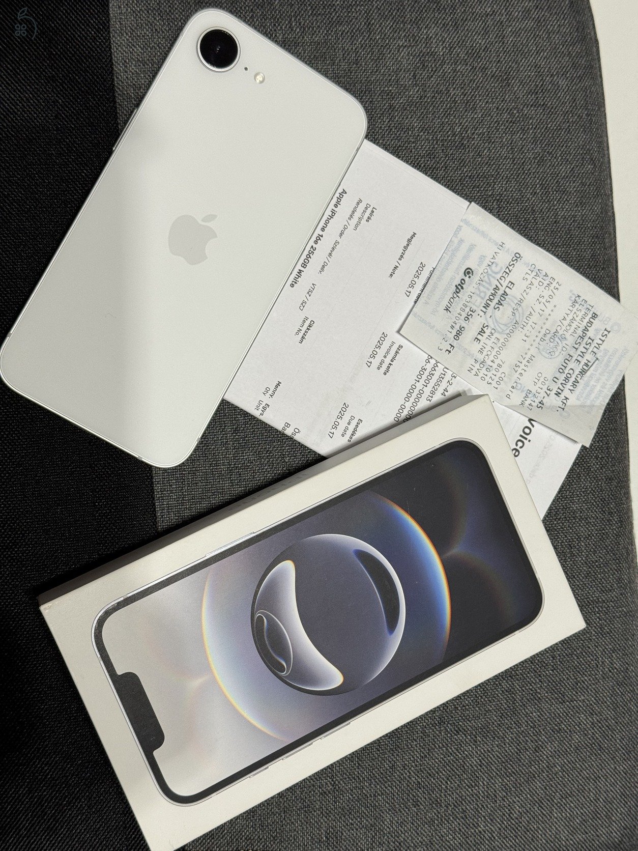 Apple Iphone 16e, 256Gb, fehér, Istyle: 3 év garancia