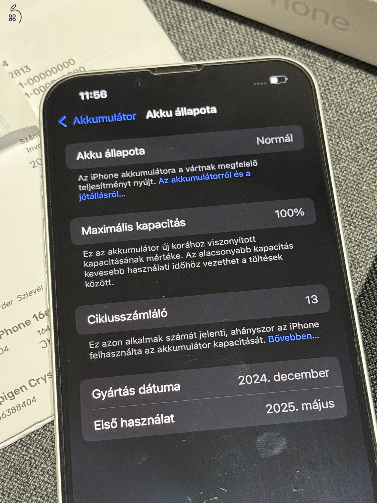 Apple Iphone 16e, 256Gb, fehér, Istyle: 3 év garancia