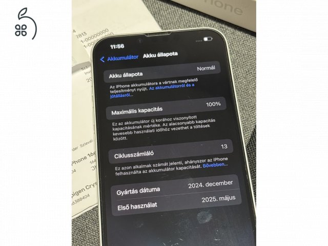 Apple Iphone 16e, 256Gb, fehér, Istyle: 3 év garancia