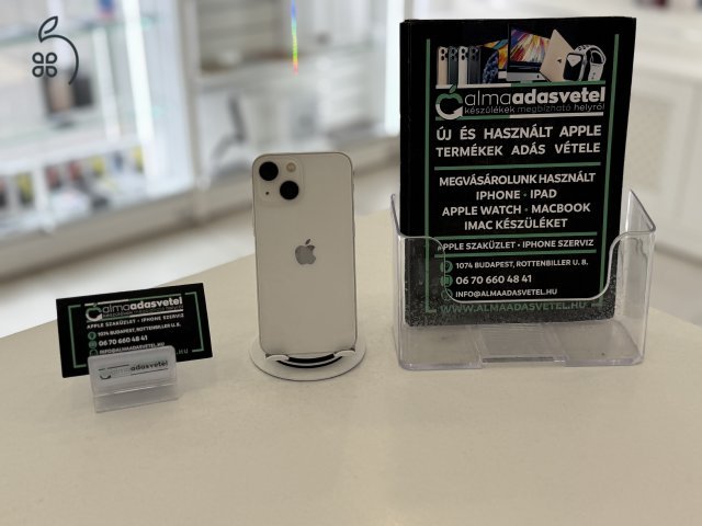 iPhone 13 Mini 128GB Független Újszerű/1-3 hónap gar./Akku 100%/p4348