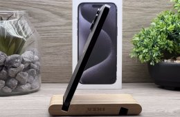 Hibátlan iPhone 15 Pro Max Black Titanium 256GB 2 ÉV Garanciával Számlával