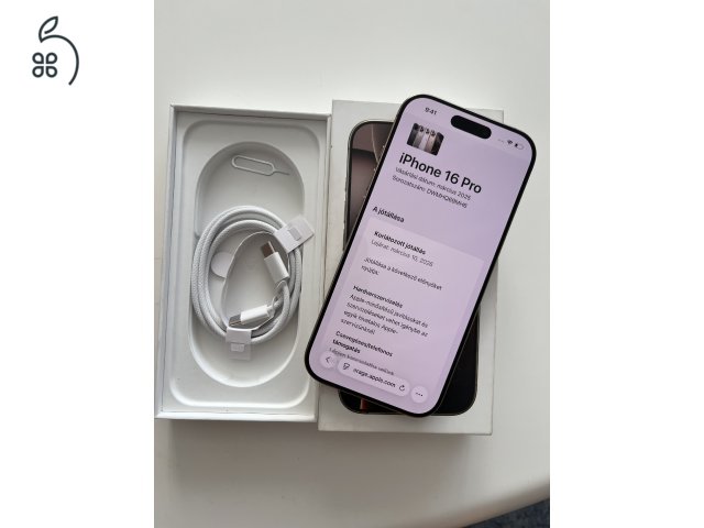 iPhone 16 Pro 128GB Új állapot! Akku 100%!