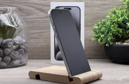 Hibátlan iPhone 15 Pro White Titanium 256GB 2 ÉV Garanciával Számlával Aksi 93%