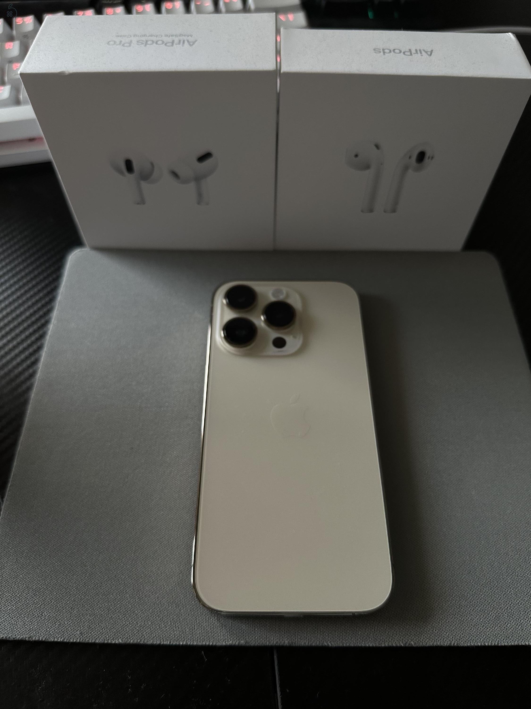 Eladó iPhone 14 Pro Gold karcmentes, gyári akksi, kijelzős