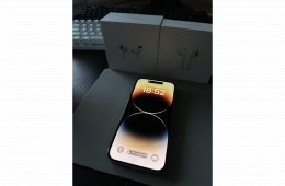 Eladó iPhone 14 Pro Gold karcmentes, gyári akksi, kijelzős