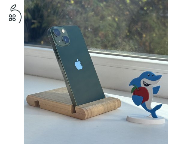 GYÖNYÖRŰ iPhone 13 mini 128GB Green - 1 ÉV GARANCIA, Kártyafüggetlen, 96% Akkumulátor, MS2155