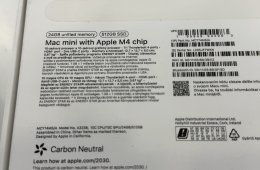 Mac Min M4 Újszerű/24GB/512ssd/2026.02.13.Apple Gar./p4350