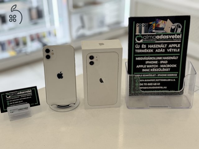 iPhone 11 64GB Független Újszerű/1-3 hónap gar./Akku 100%/p4352