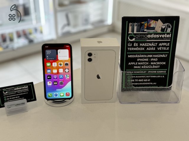 iPhone 11 64GB Független Újszerű/1-3 hónap gar./Akku 100%/p4352