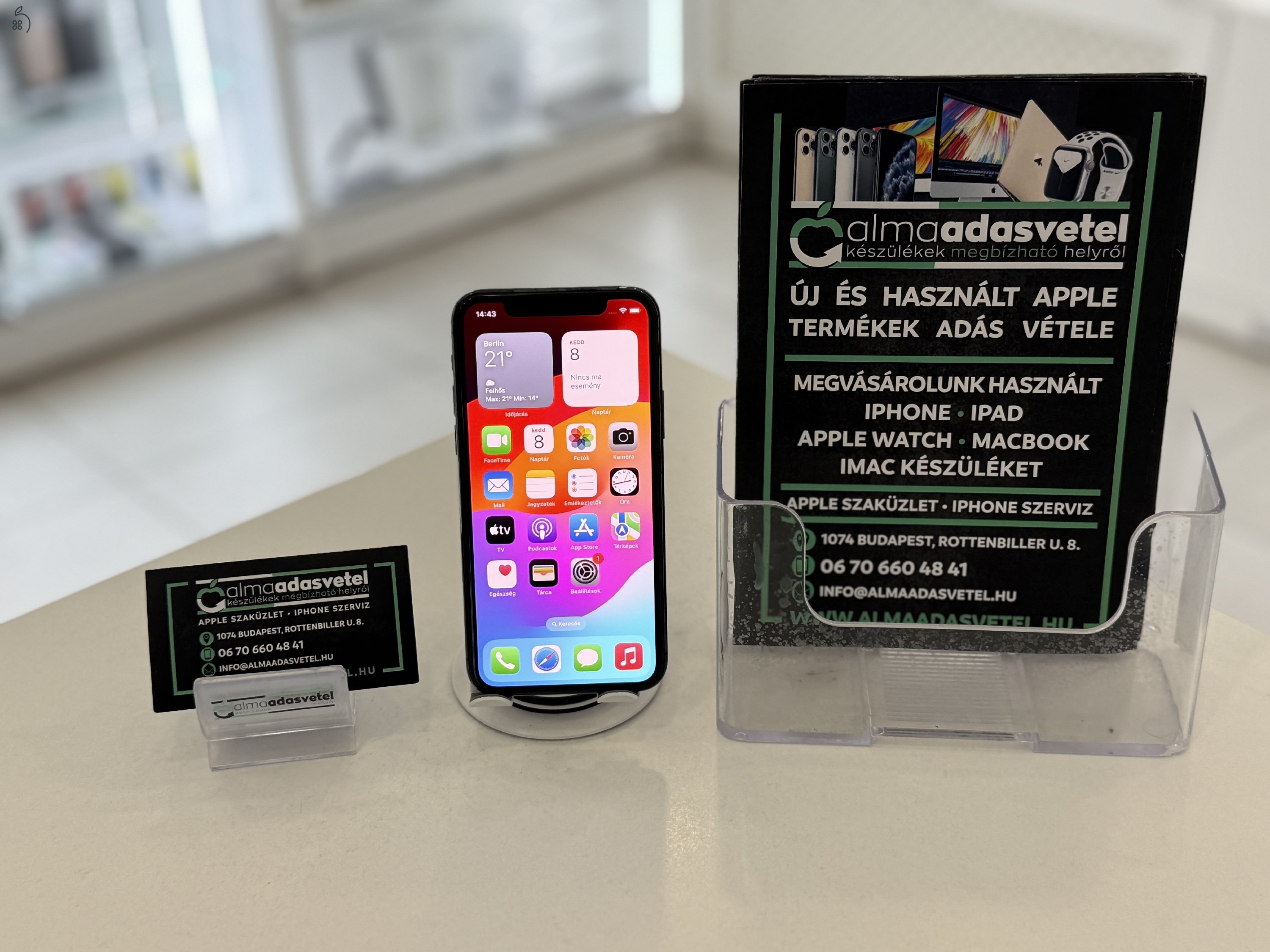 iPhone 11 Pro 64GB Független Újszerű/1-3 hónap gar./Akku 100%/p4354
