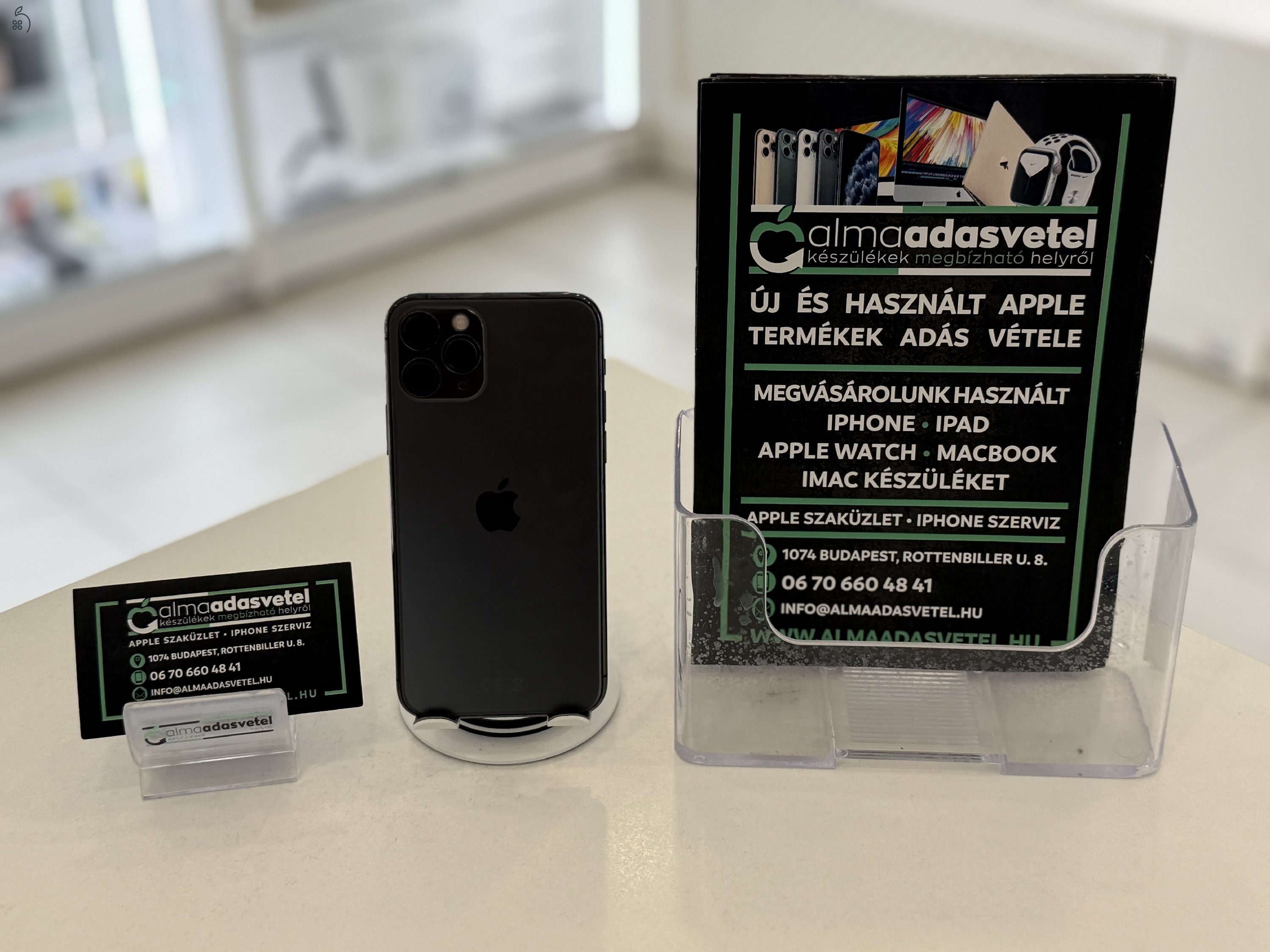 iPhone 11 Pro 64GB Független Újszerű/1-3 hónap gar./Akku 100%/p4354