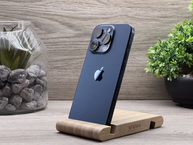 iPhone 15 Pro Blue Titanium 256GB 2 ÉV Garanciával Számlával