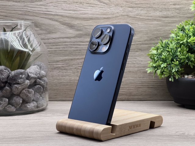 iPhone 15 Pro Blue Titanium 256GB 2 ÉV Garanciával Számlával Aksi 93%