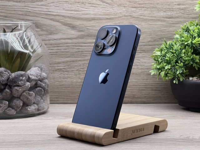 iPhone 15 Pro Blue Titanium 256GB 2 ÉV Garanciával Számlával Aksi 90%