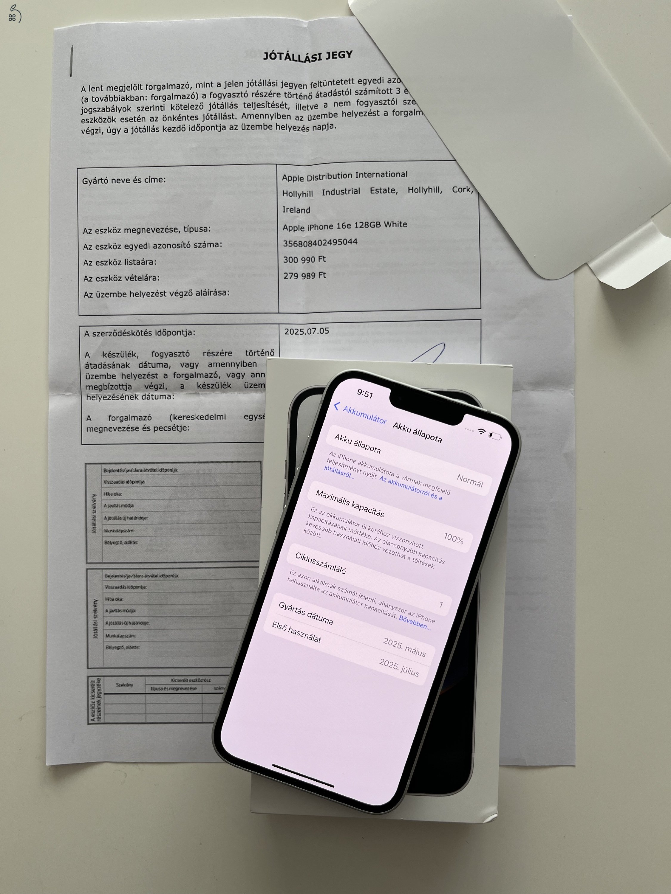 iPhone 16e 128GB Új!