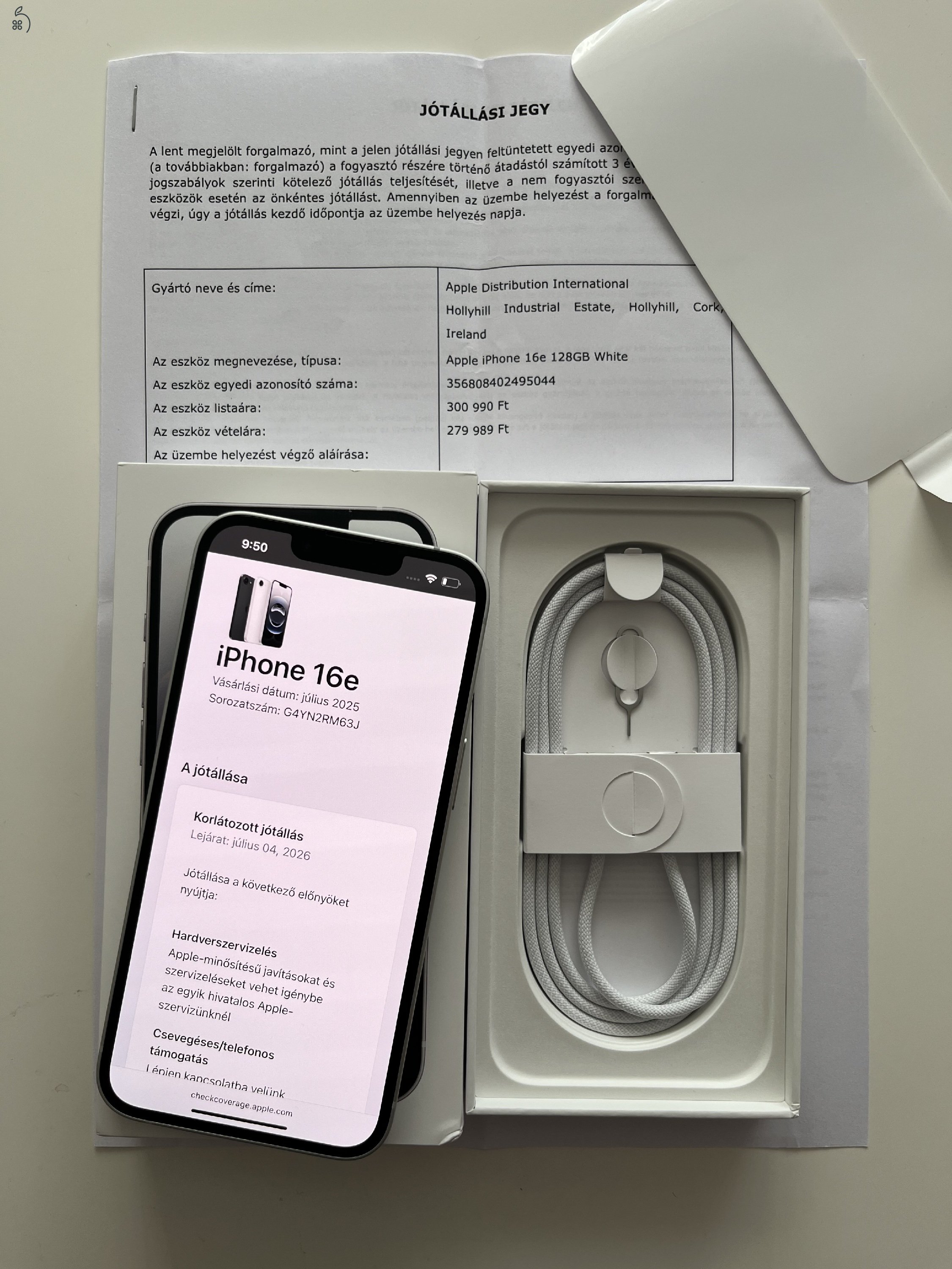 iPhone 16e 128GB Új!