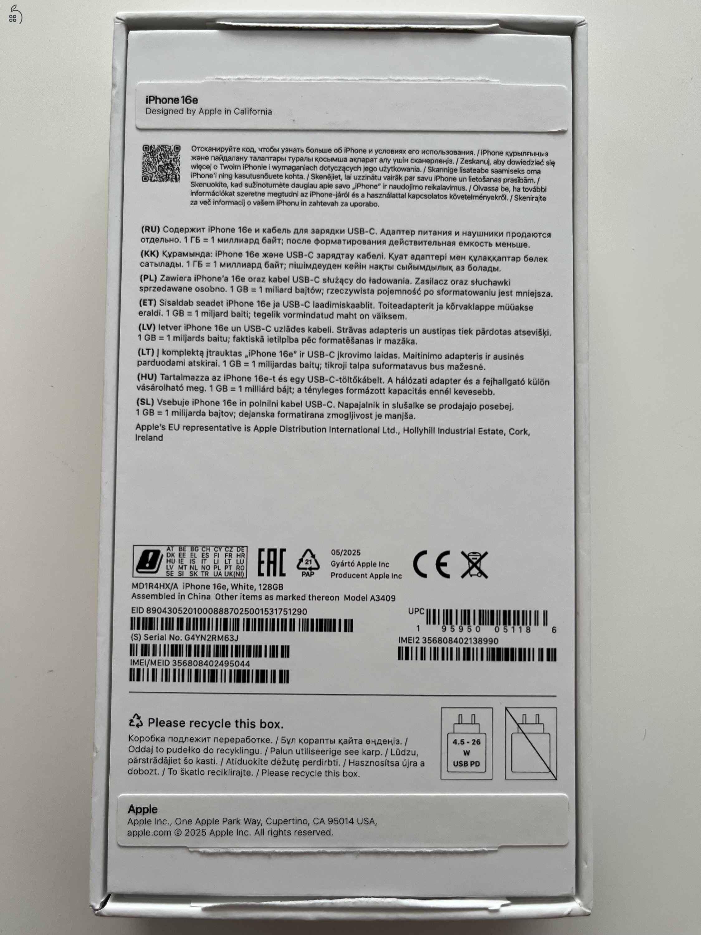 iPhone 16e 128GB Új!