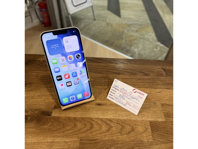 Apple iPhone 13 - 128 GB - Fehér - Akku 100%  Újszerű ( 22.)