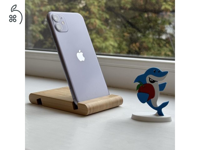 GYÖNYÖRŰ iPhone 11 64GB Purple - 1 ÉV Garancia , Kártyafüggetlen, MS2190, 100% Akkumulátor