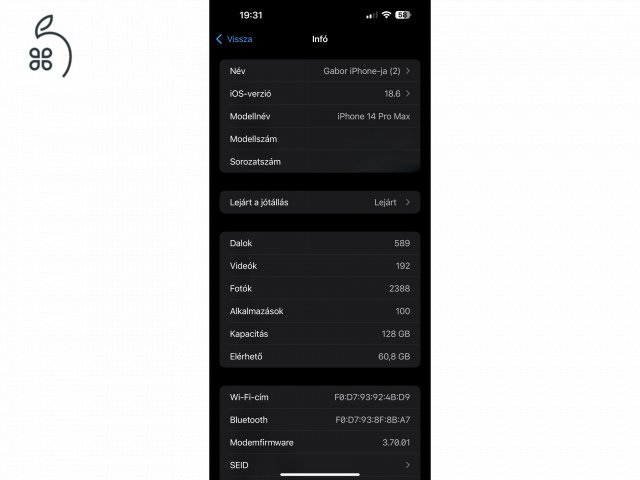 iPhone 14 pro max magánszemélytől független első tulaj