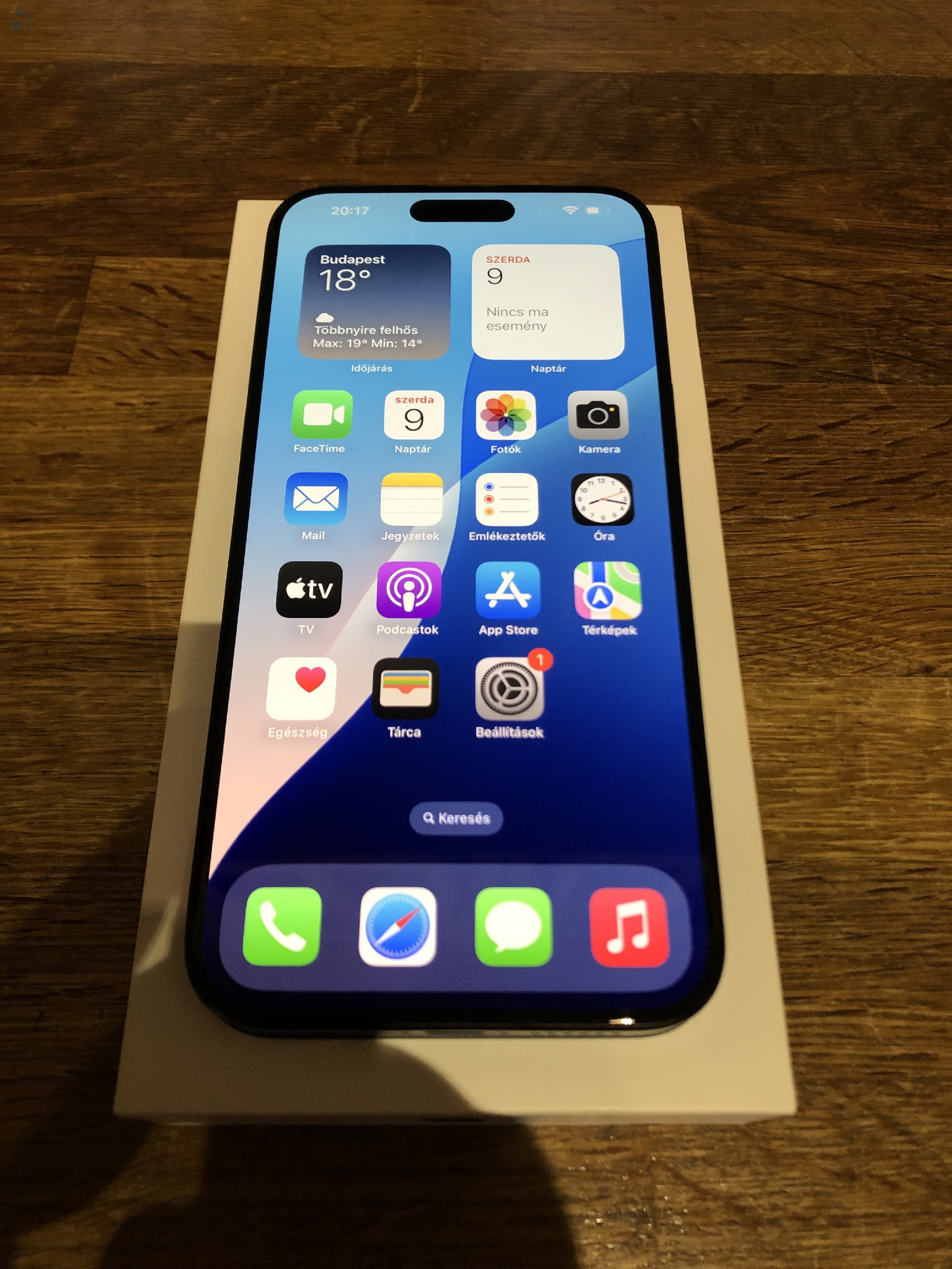 iPhone 15 Pro Max 256GB - (Black Titan) - Hibátlan