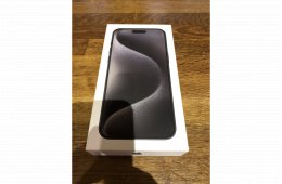 iPhone 15 Pro Max 256GB - (Black Titan) - Hibátlan