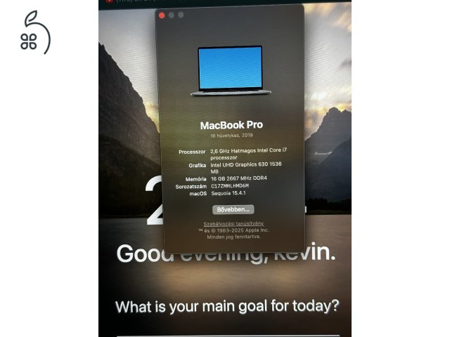 Macbook pro 2019 16” 512gb ssd