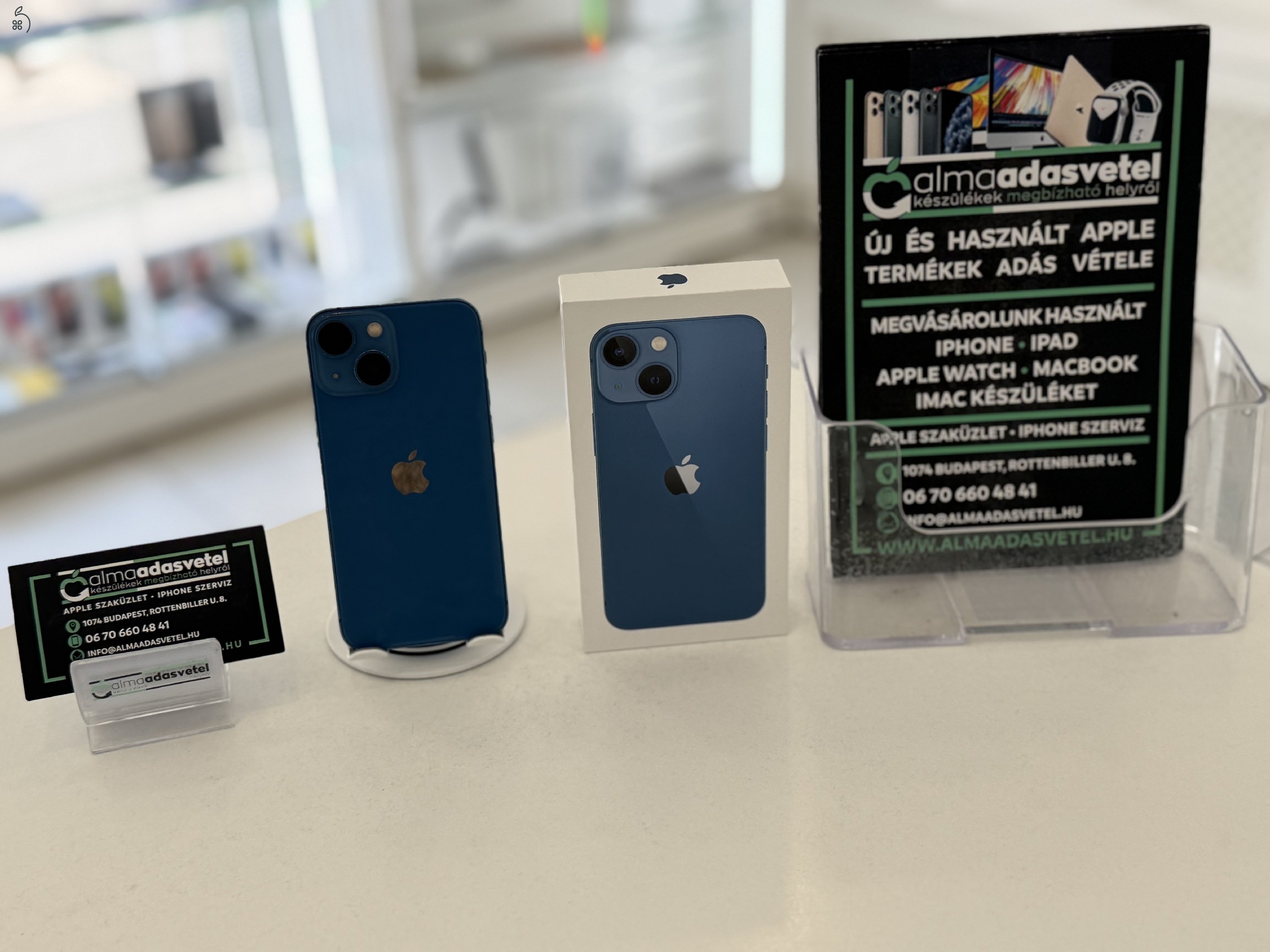 iPhone 13 Mini 128GB Független Használt/1-3 hónap gar./Akku 84%/p4357