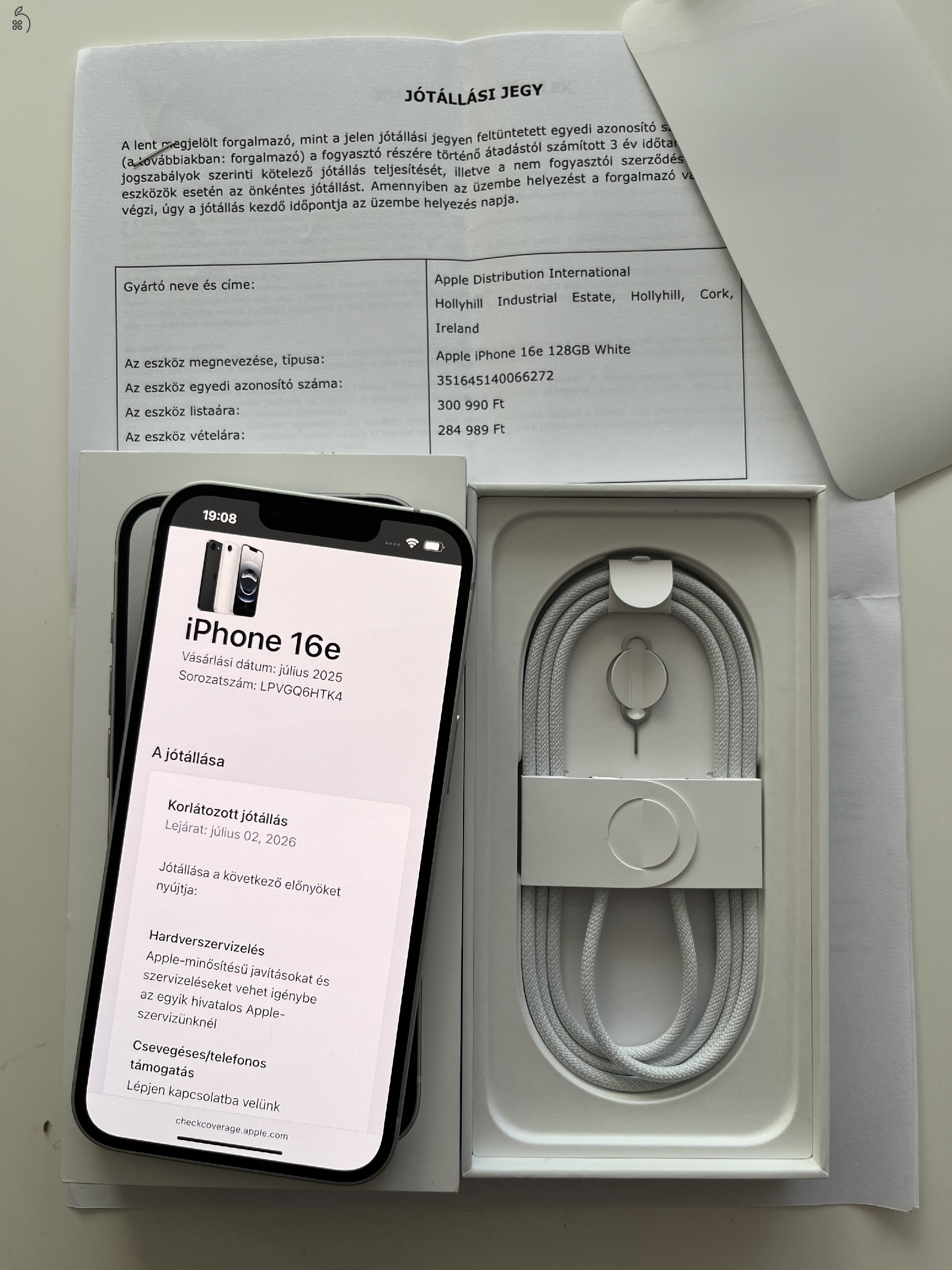 iPhone 16e 128GB Új!