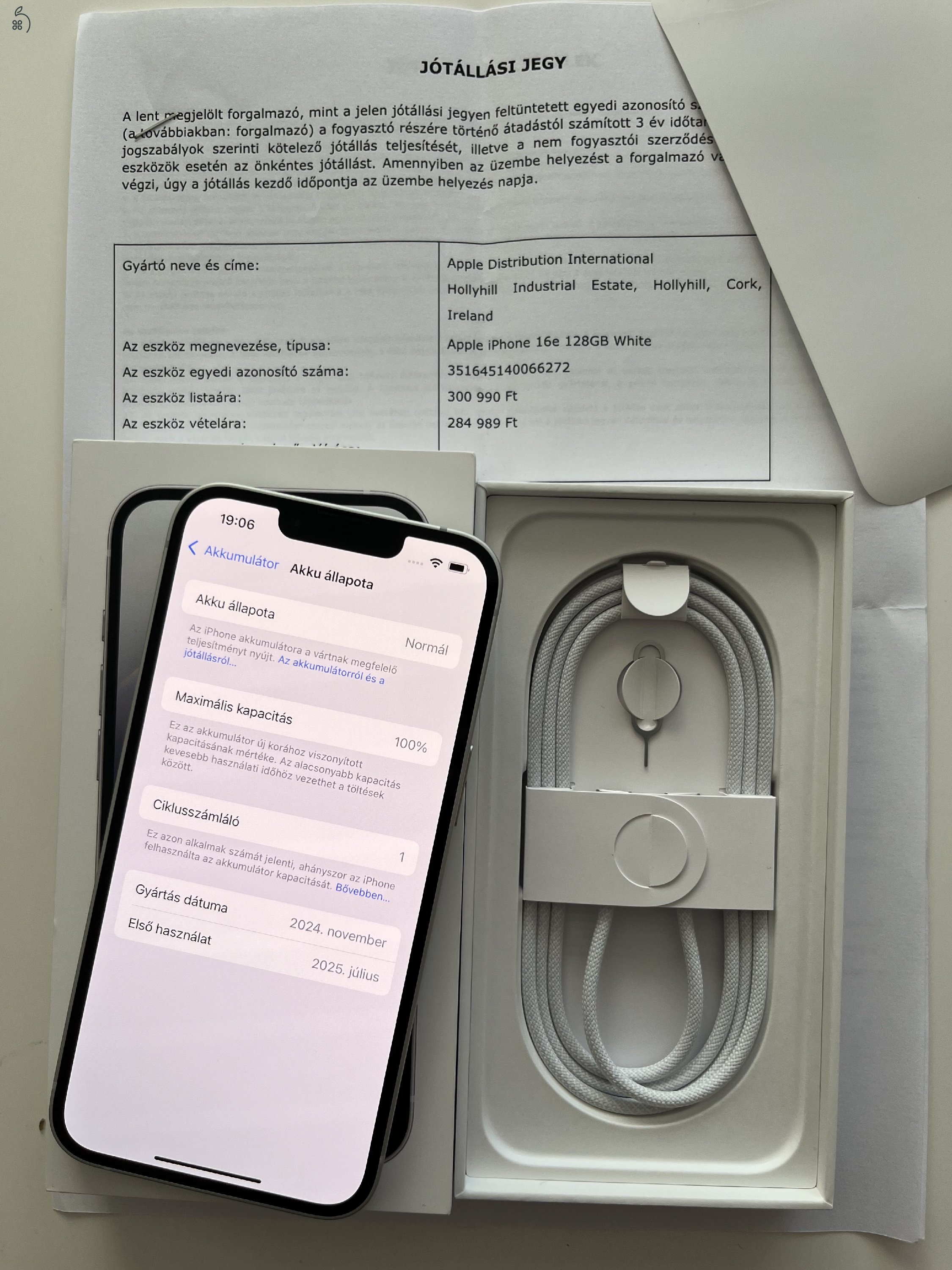 iPhone 16e 128GB Új!